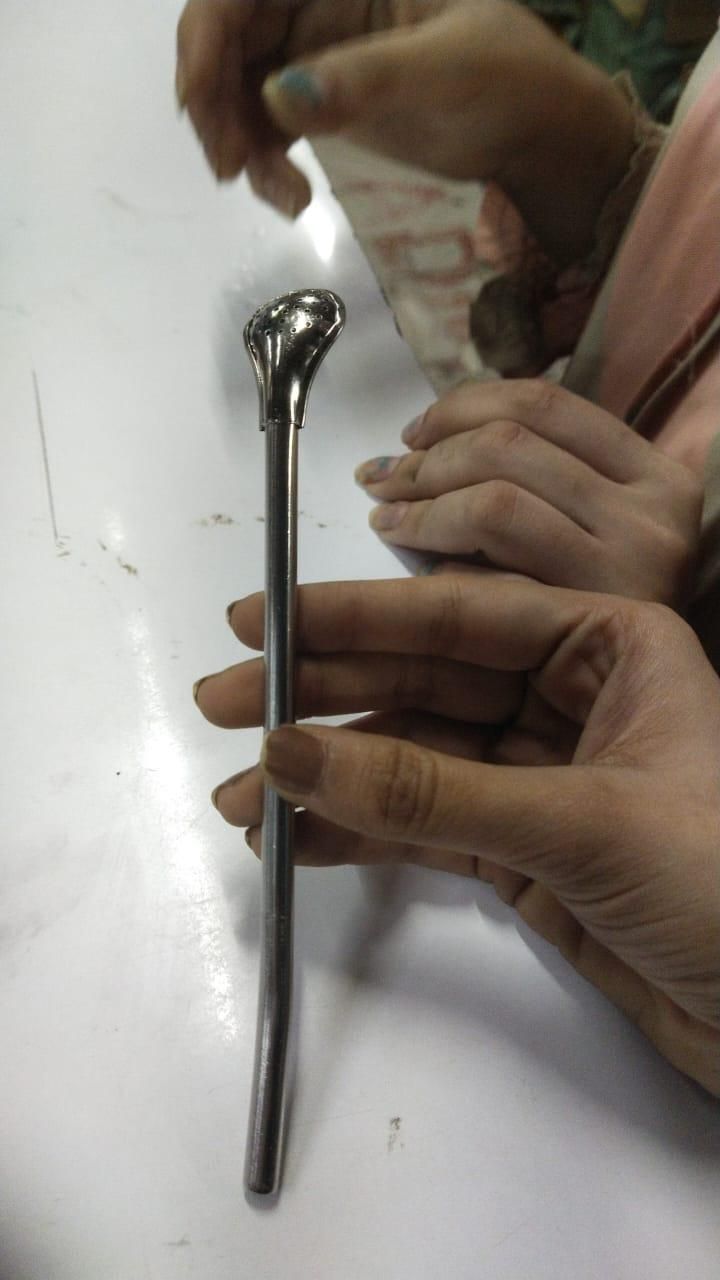 2 in 1 Stainless Steel Drinking Spoon Straws (Pack of 2)