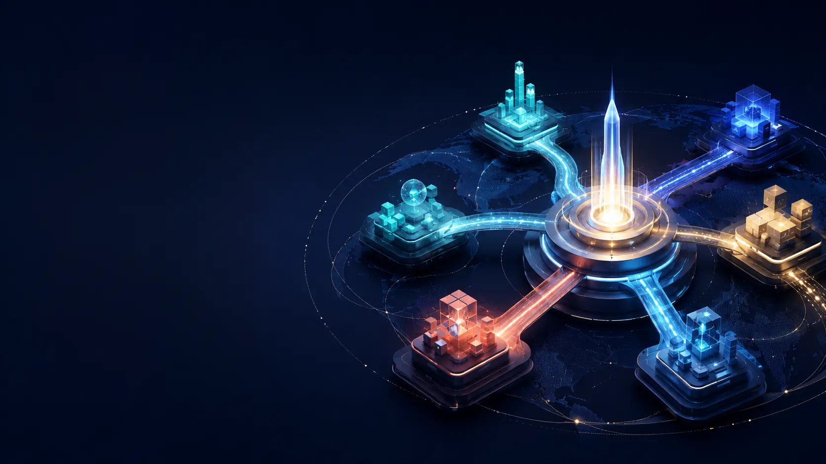 Globale Technologiepartnerschaften an einer gemeinsamen Startplattform